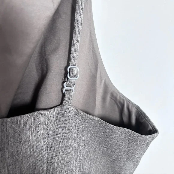 MARE MARE Anthropologie A-Line Slip Dress Taupe Gray Brown Size L NWT - Picture 10 of 13